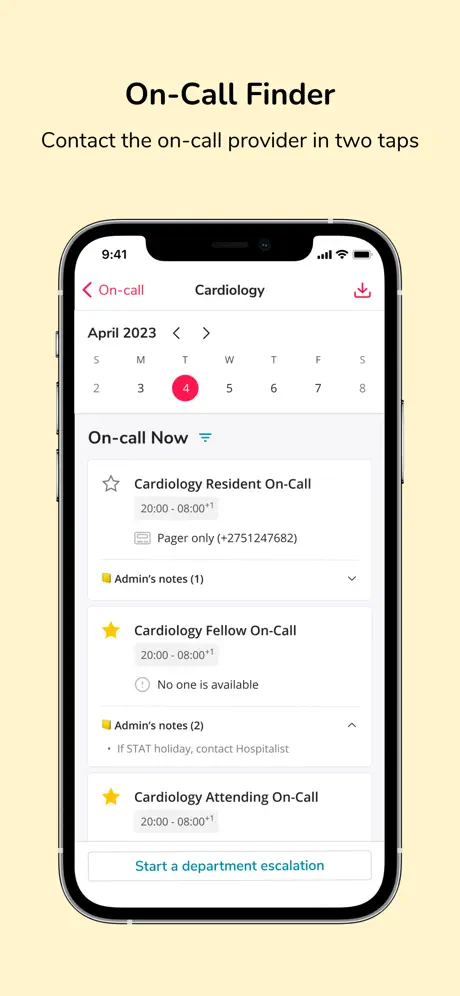 Hypercare Messaging & On Call App Store preview 2