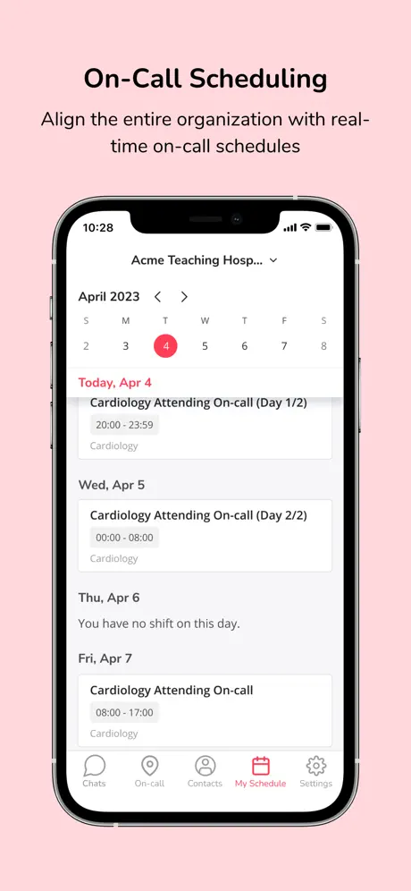 Hypercare Messaging & On Call App Store preview 3