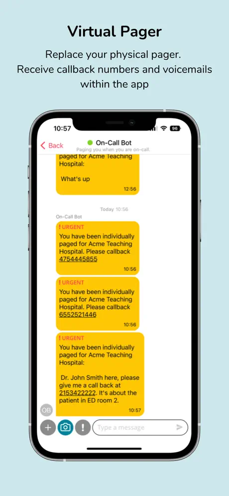 Hypercare Messaging & On Call App Store preview 4