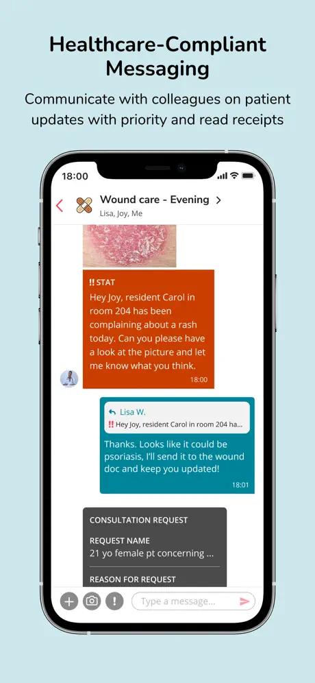 Hypercare Messaging & On Call App Store preview 1